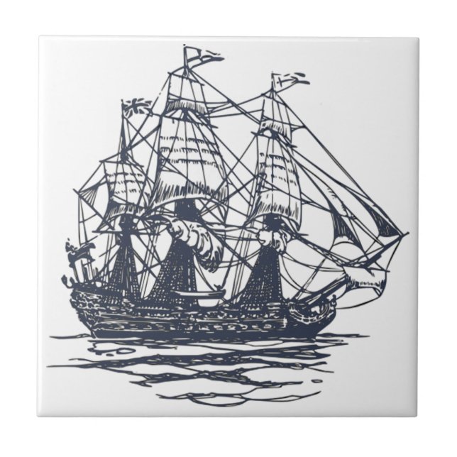 Nautical Ship Tile (Front)