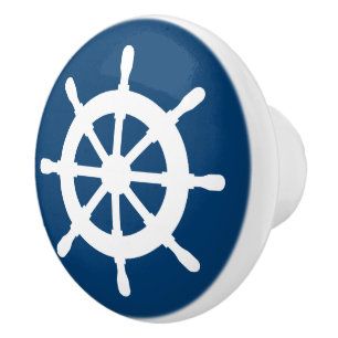 Nautical ship wheel door and drawer pull knobs