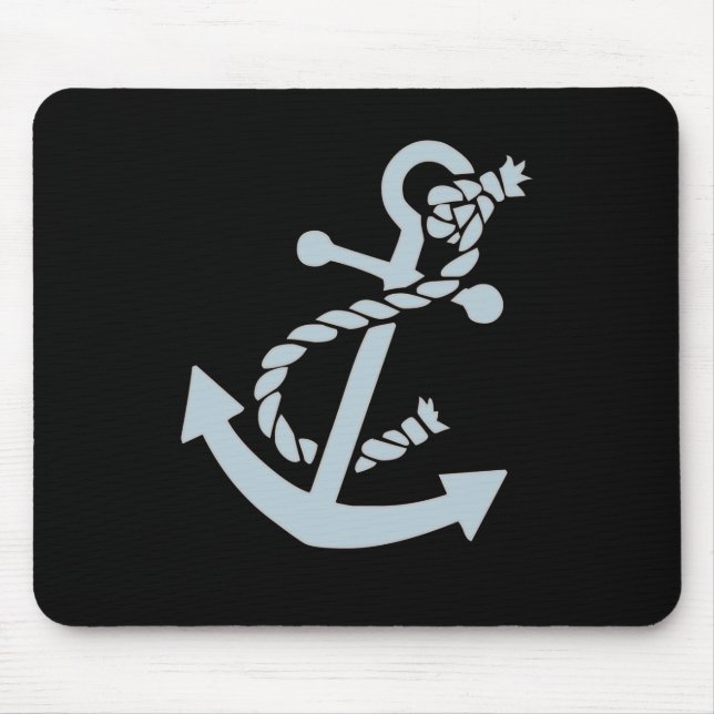 Nautical Ship's Anchor Ocean Mouse Pad (Front)