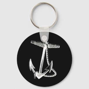 Nautical Ships Anchor Sailing Naval Keychain