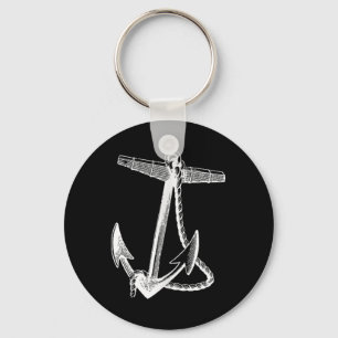 Nautical Ships Anchor Sailing Naval Keychain