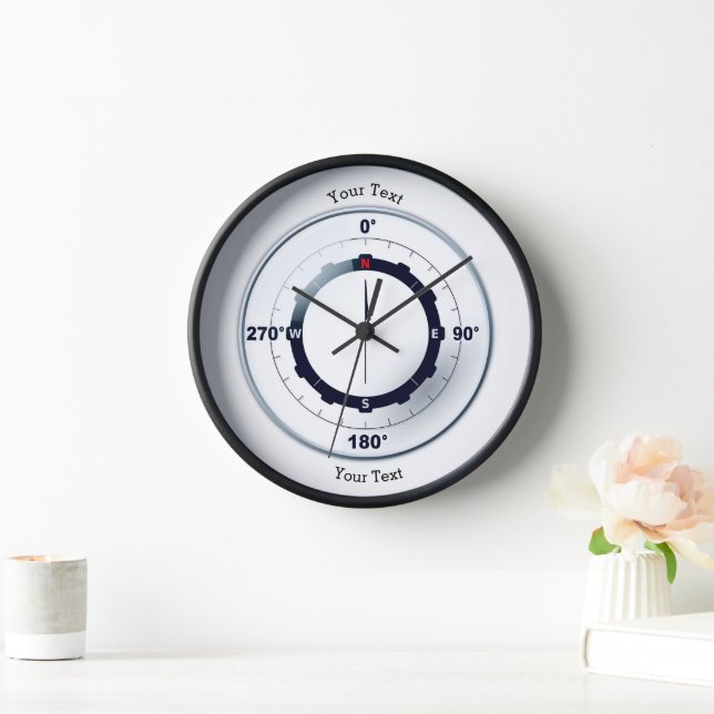 Nautical Ships Compass  Clock (Home)