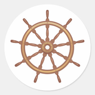 Nautical Ships Wheel Sticker