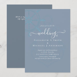 Nautical Ships Wheel Wedding