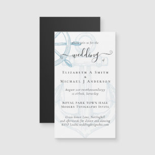 Nautical Ships Wheel Wedding