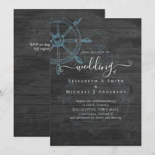 Nautical Ships Wheel Wedding