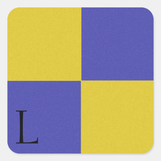 Nautical Signal Flag Alphabet Sticker L (Devant)