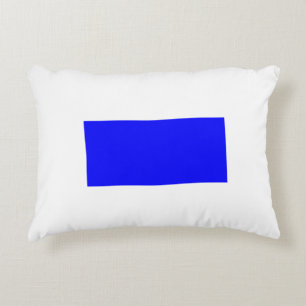 Nautical Signal Flag - Letter S Accent Pillow