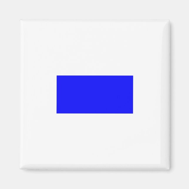 Nautical Signal Flag - Letter S Magnet (Front)