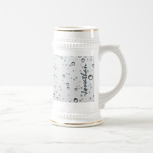 Nautical Sinking Anchor Personalized Beer Stein (Right)