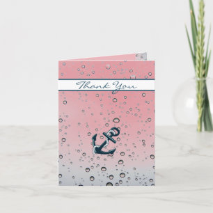 Nautical Sinking Anchor THANK YOU Card