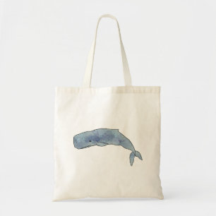 Nautical Sperm Whale  Tote Bag