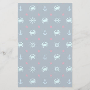Nautical Star Pattern Stationery