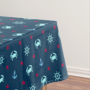 Nautical Star Pattern Tablecloth