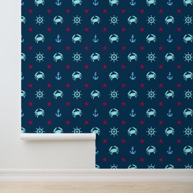 Nautical Star Pattern Wallpaper (Application)