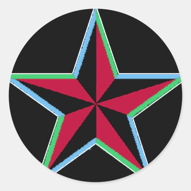 Nautical Star stickers (Front)