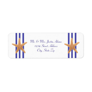 Nautical Starfish - Address Labels