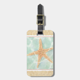 Nautical Starfish in Water Luggage Tag