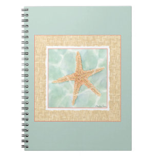 Nautical Starfish in Water Notebook
