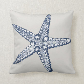 Nautical Starfish Throw Pillow