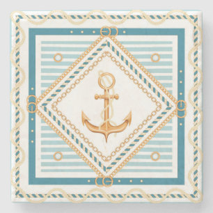 Nautical  stone coaster