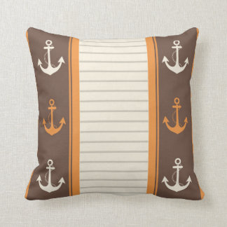 Nautical Stripe Design Throw Pillow