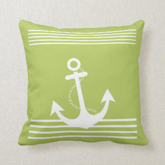 Nautical Stripe Design Throw Pillow