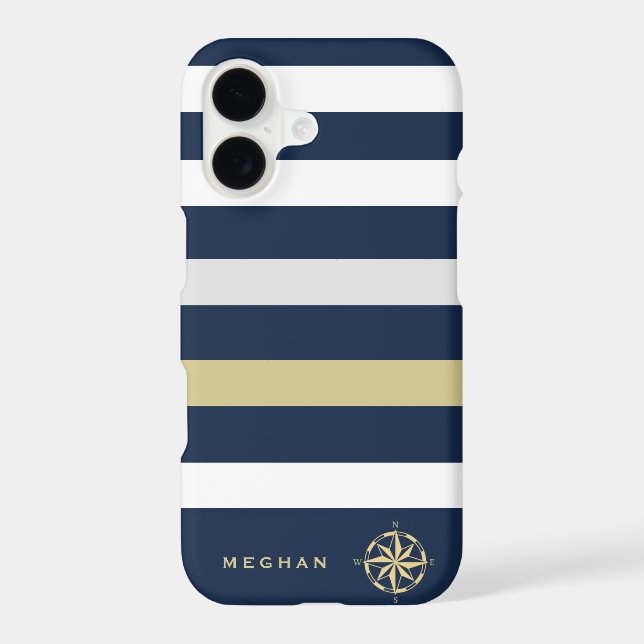 nautical stripes compass monogram (Back)