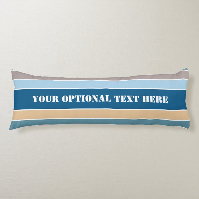 Nautical Stripes custom body pillow (Front)