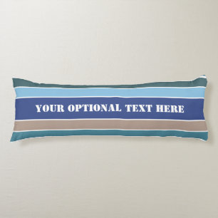 Nautical Stripes custom body pillow