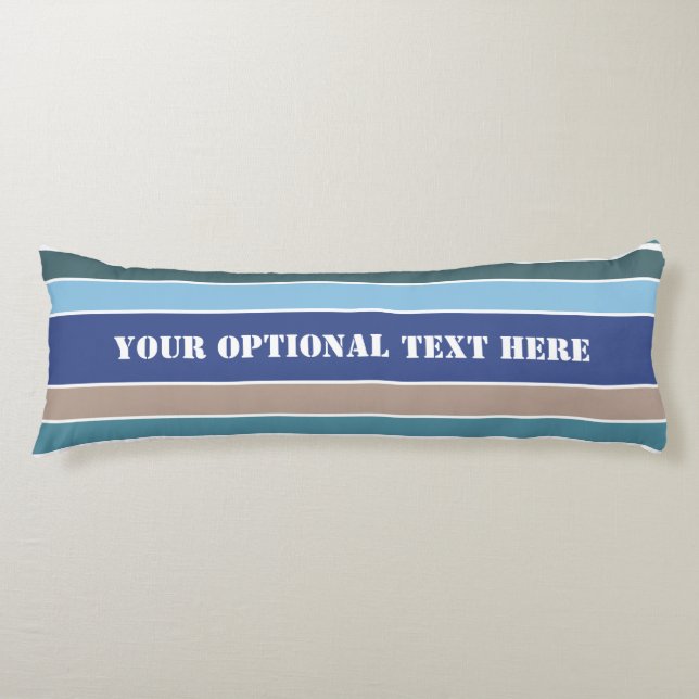 Nautical Stripes custom body pillow (Front)