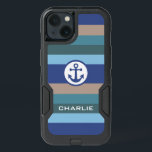 Nautical Stripes custom monogram phone cases<br><div class="desc">See my store for more items with this design.</div>