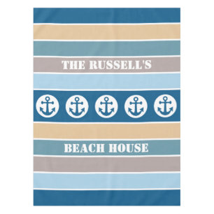 Nautical Stripes custom table cloths