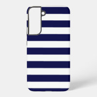 Nautical Stripes Navy Blue and White 