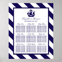 Nautical Stripes & Navy Blue Ship Wedding