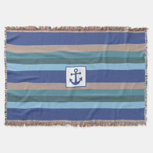 Nautical Stripes throw blanket