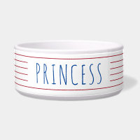 Nautical Stripes with Red White Blue Pet