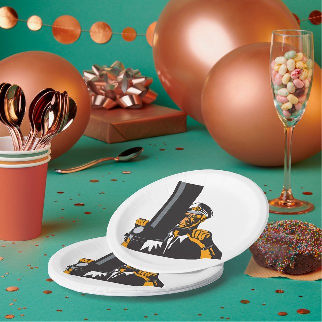 Nautical Submarine Captain Using Periscope  Paper Plate (Creator Uploaded)