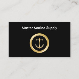 Nautical Supply Service Classy Design Business Card