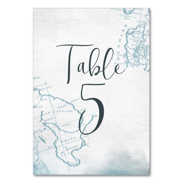 Nautical Table Number (Front)