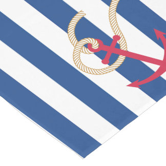 Nautical Table Runner with Rope and Anchor