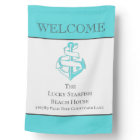 Nautical Teal Turquoise Anchor beach house