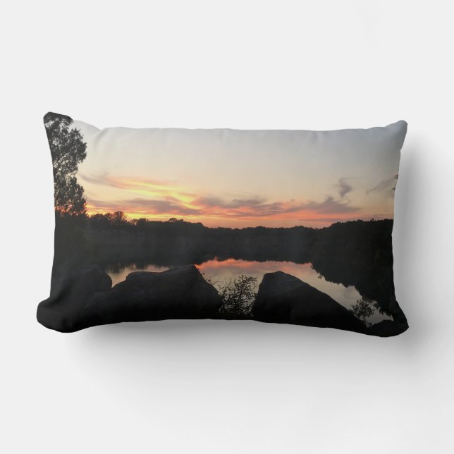 nautical TENNESSEE SUNSET photograph | Lumbar Pillow (Front)