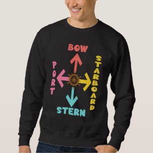 Nautical Terms Boats Boating Yachting Sailing Sweatshirt