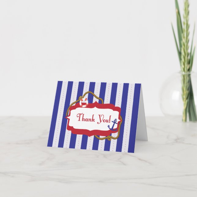 Nautical Thank you Card (Front)