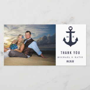 Nautical Thank You   Photo Card