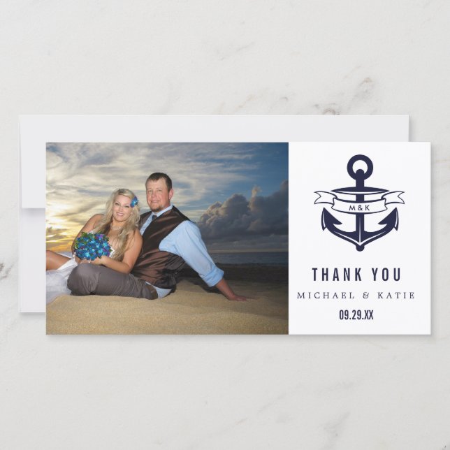Nautical Thank You | Photo Card (Front)