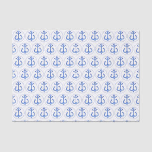 Nautical Theme   Navy Blue Anchors Tissue Paper