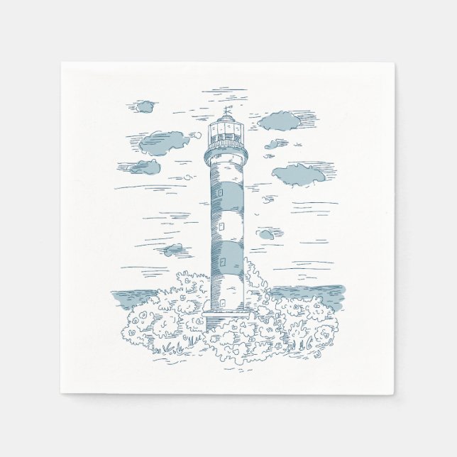 Nautical Theme Paper Napkin (Front)