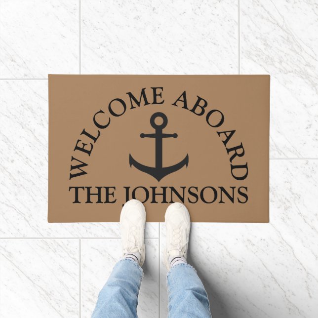 Nautical Theme Personalized Doormat (Indoor)